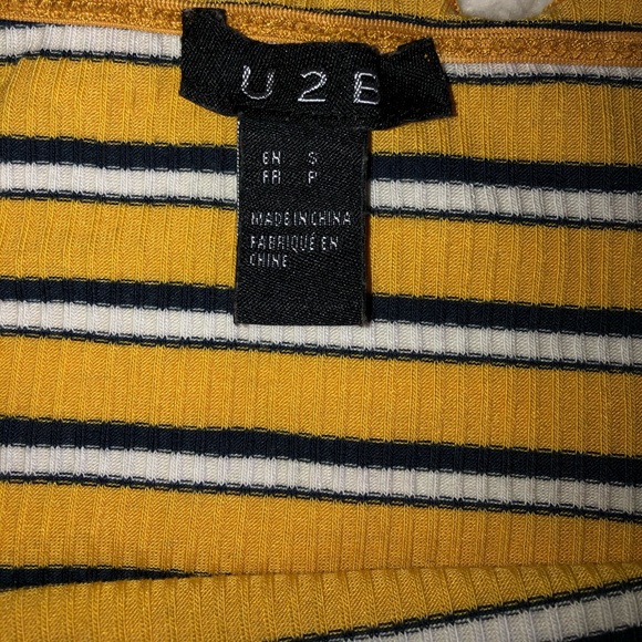 2 for 25❗️Striped cropped tube top - Picture 2 of 2